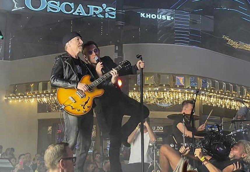 U2 Returns to Downtown Las Vegas to Shoot New Video