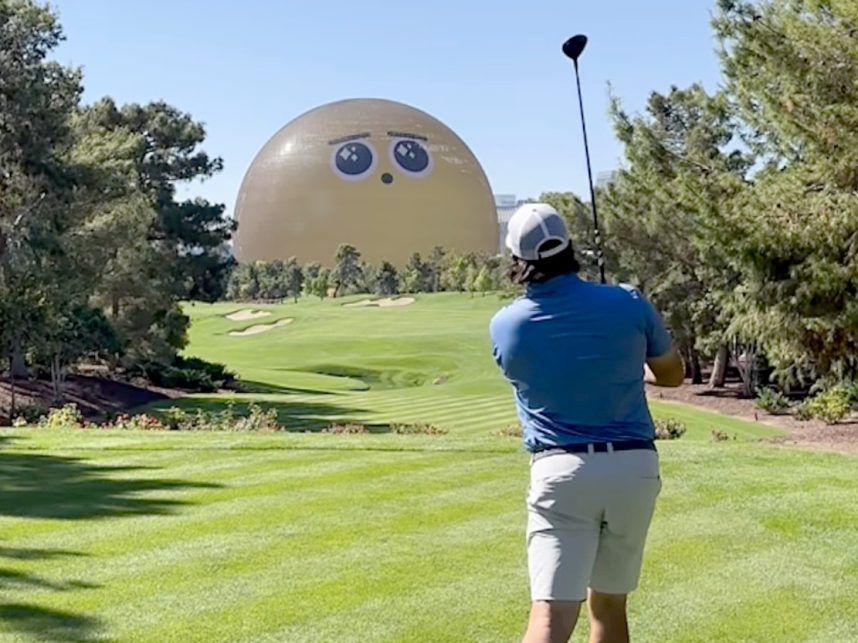 VIDEO: Las Vegas Sphere Trolls Golfer in Hilarious Viral Video