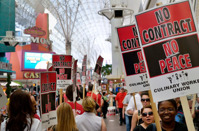 Downtown Las Vegas Casino Workers Set to Strike June 1