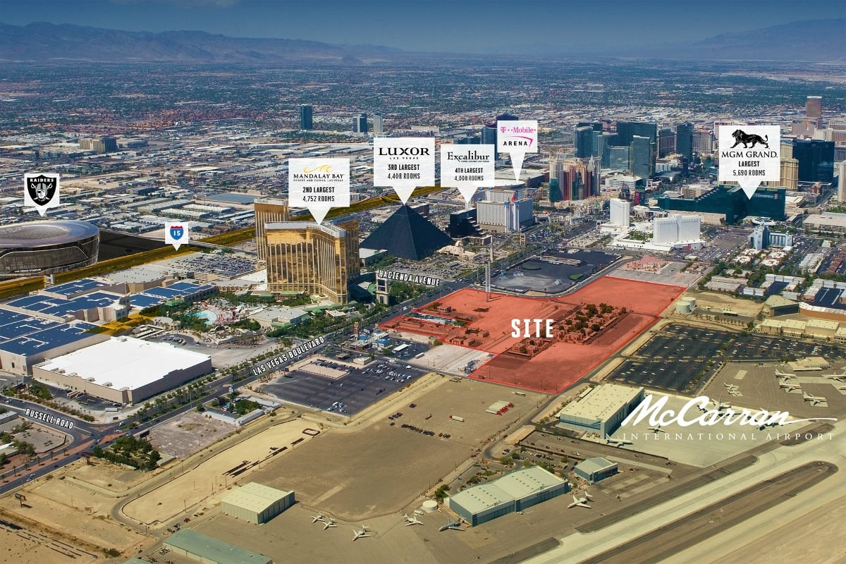 For Sale: 38.5 Acres of Prime Las Vegas Strip Land Adjacent to Mandalay Bay, Raiders Stadium