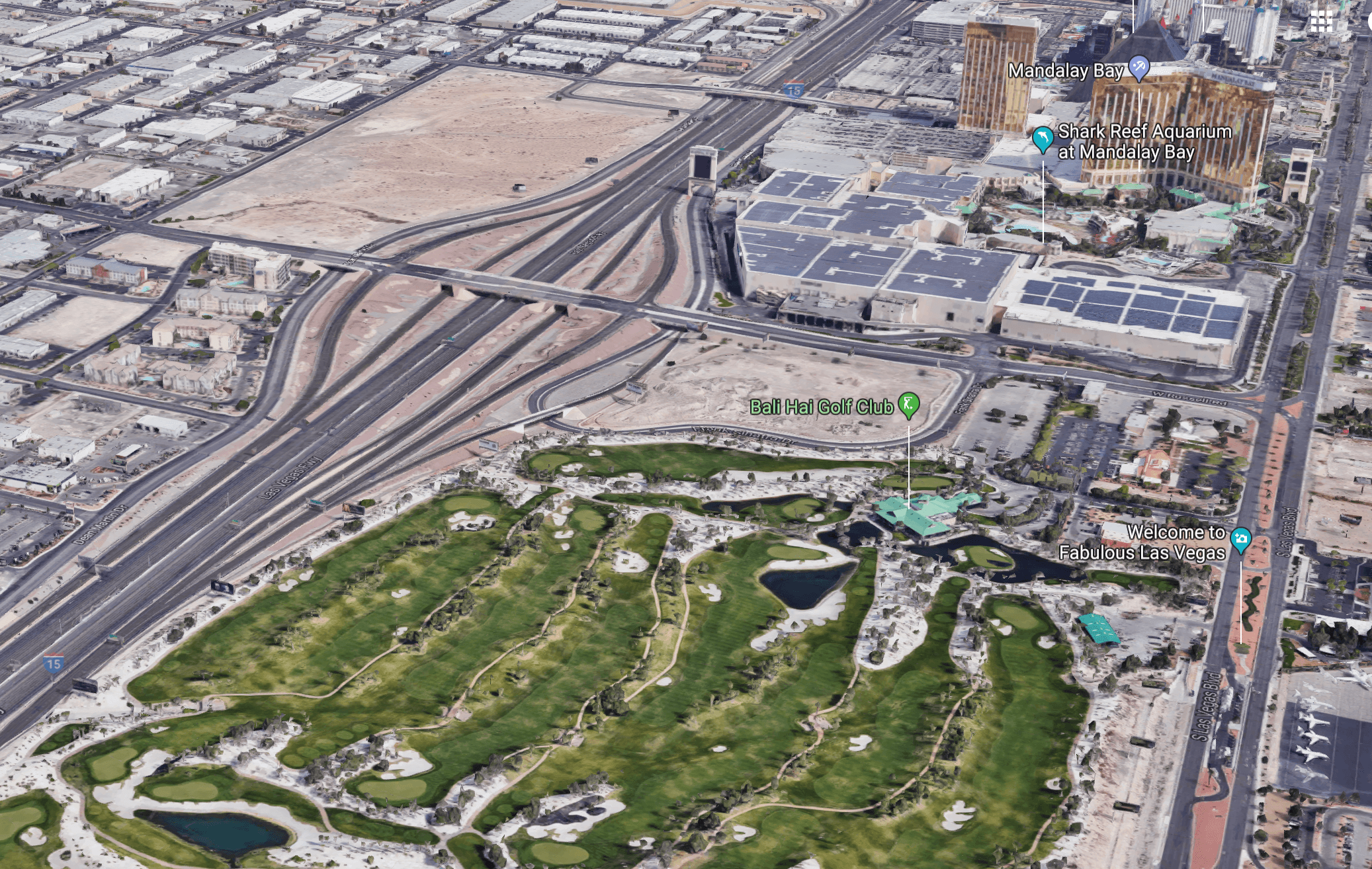 Las Vegas Raiders Stadium Targets Bali Hai Golf Club for 14,000-Space Parking Lot, But Impediments Abound