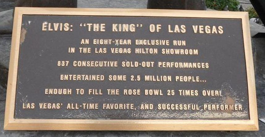 VEGAS MYTHS RE-BUSTED: Elvis Performed 837 Sold-Out Vegas Shows