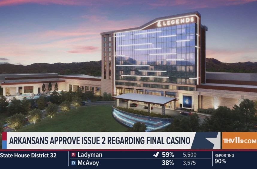 Arkansas Casino License for Pope County Repealed During Election Day Referendum