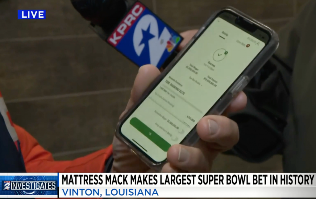 Super Bowl: Mattress Mack Bets $5M More on Bengals, Drake Drops Bitcoin on Rams